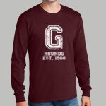 Adult Maroon Long Sleeve Shirt - Gray Thumbnail