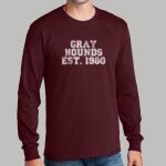 Adult Maroon Long Sleeve Shirt - Gray Thumbnail
