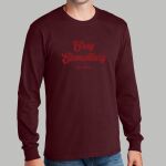 Adult Maroon Long Sleeve Shirt - Gray Thumbnail