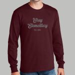 Adult Maroon Long Sleeve Shirt - Gray Thumbnail