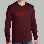 Adult Maroon Long Sleeve Shirt - Gray Thumbnail