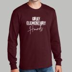 Adult Maroon Long Sleeve Shirt - Gray Thumbnail