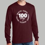 Adult Maroon Long Sleeve Shirt - Gray Thumbnail