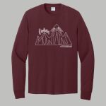 Adult Maroon Long Sleeve Shirt - Gray Thumbnail