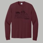 Adult Maroon Long Sleeve Shirt - Gray Thumbnail