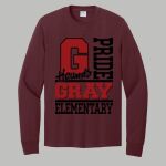 Adult Maroon Long Sleeve Shirt - Gray Thumbnail